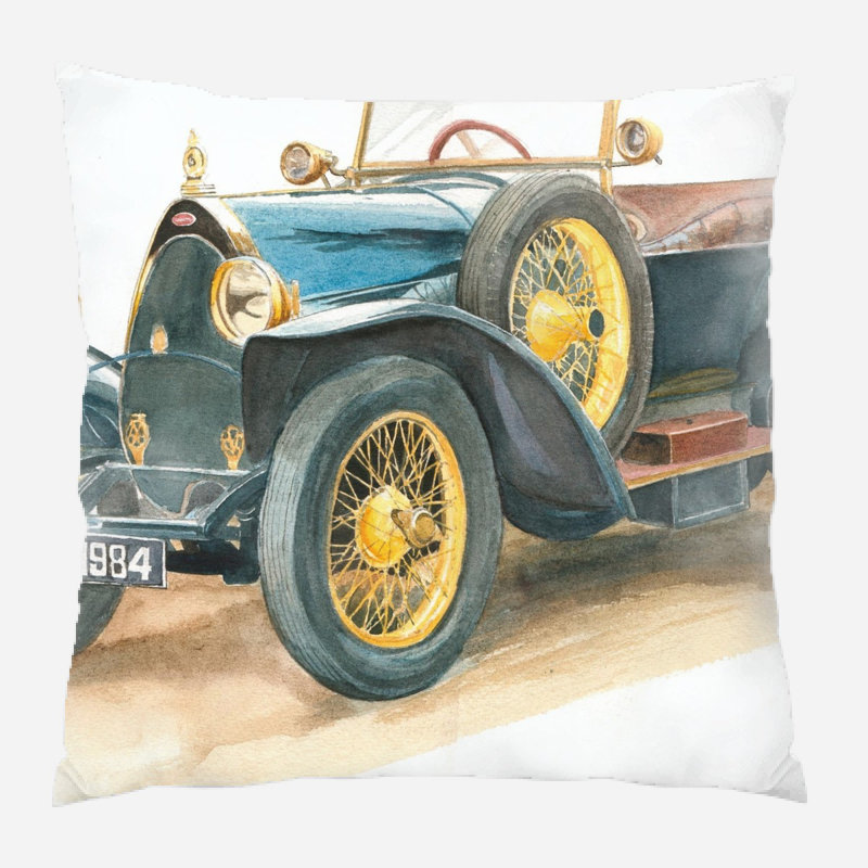 Housse et insert de coussin carré Araujo, Microsuède, Intérieur