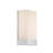 15 Watt LED Indoor Wall Sconce, Color Temperature Selection, Brushed Nickel Finish, Frosted Acrylic