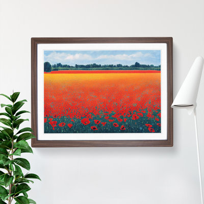 Fantastic Poppy Field Flowers - Single Picture Frame Painting