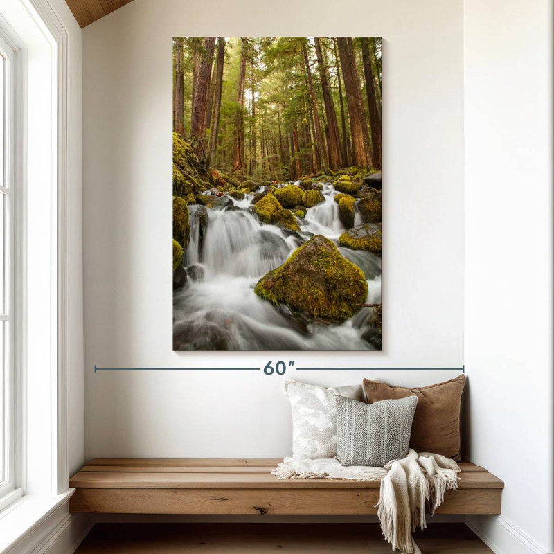 Alvord Forest Stream Boulder, 51" H x 34" W