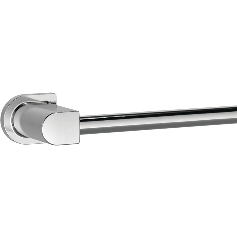 Barre à serviettes murale Xander 1, Chrome poli, H 1,69 po x L 19,93 po x P 2,98 po