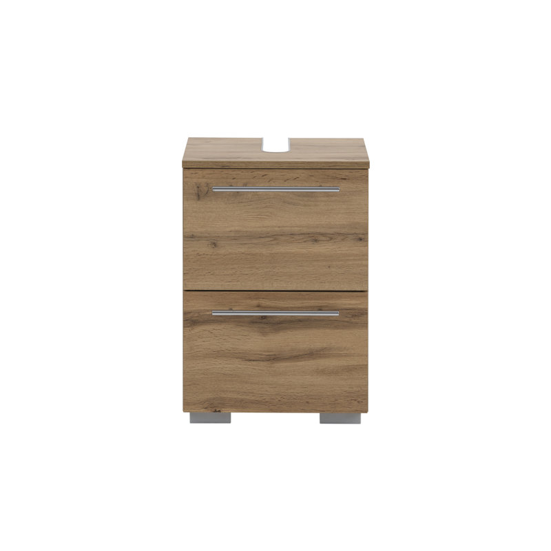 Flosi 40.2cm Single Bathroom Vanity Base Only, Oak