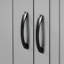 Armoire de salle de bain grise, portes, tiroir, tablette réglable, matériaux de rangement grande capacité-308923010