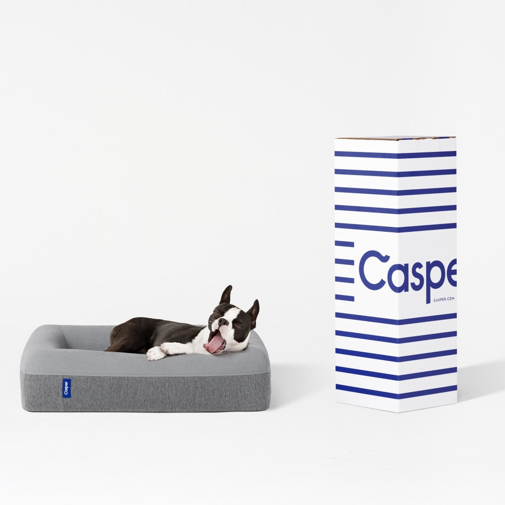 The Casper Dog Bed, Small (26" W x 19"D x 6" H), Gray