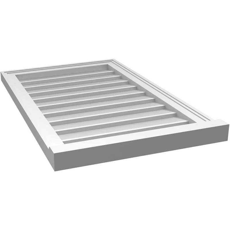 Cadre de seuil Brickmould, brun clair apprêté, H 32 po x l 20 po x P 2 po