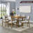 Colgan Dining Table, Trestle Base, Light Oak