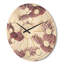 Horloge murale en bois Pineapple Summer Bliss III-63892586