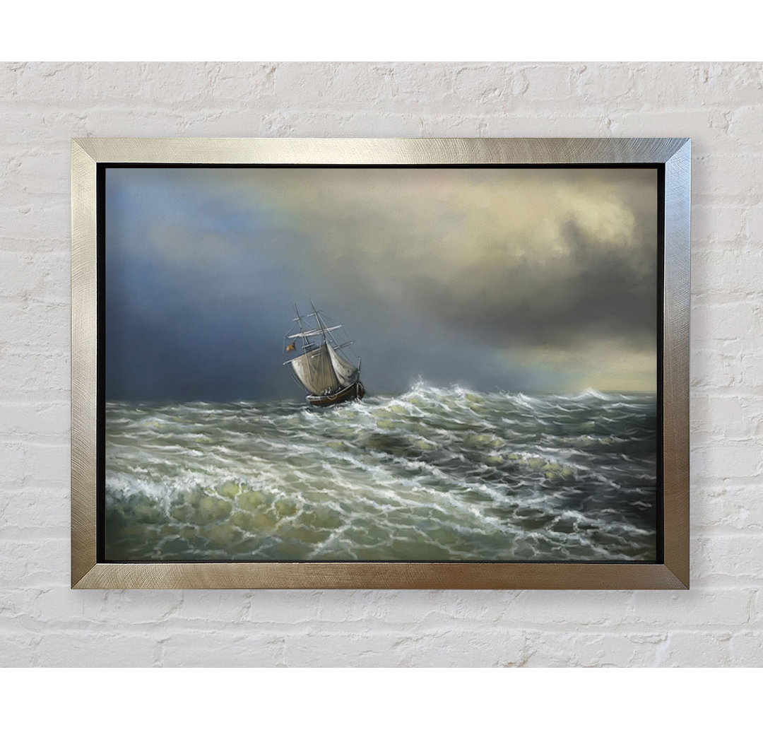 Rough Seas Ship - Einzelner Bilderrahmen Kunstdrucke