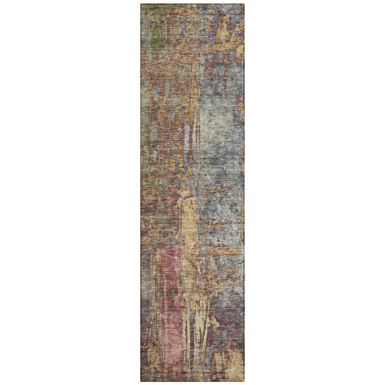 Machine Washable Indoor/Outdoor Jusino ACN2236 Abstract Rug