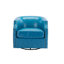 ° Fauteuil pivotant en cuir Pu Mid-Century moderne pour les espaces de vie