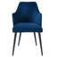 Ensemble de 2 chaises de salle à manger en velours avec accoudoirs et coussin moelleux-806612498