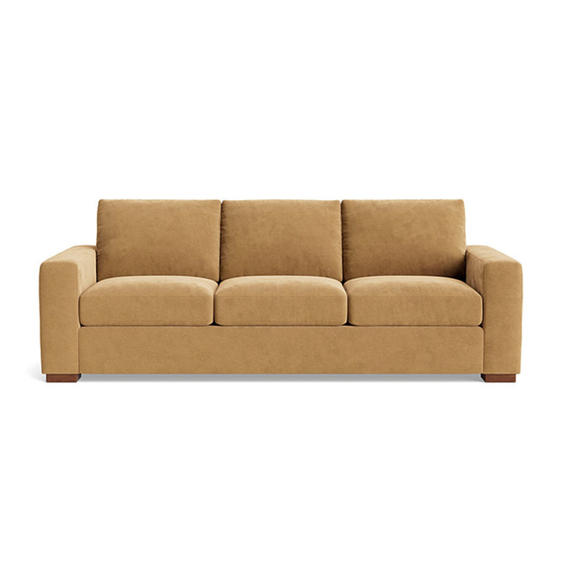 Couch Potato Sofa (95"), Performance Velvet - Nutmeg