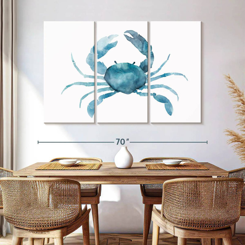 Crabe bleu Brampt, H 42 po x l 65 po
