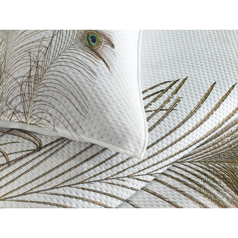 Peacock Polyester Coverlet