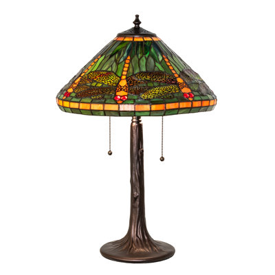 24" High Tiffany Dragonfly Table Lamp