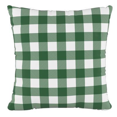 Gingham Cotton Throw Pillow