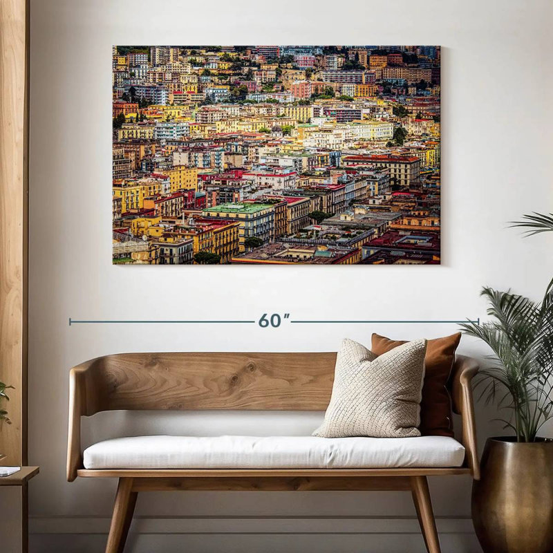 Centre-ville de Naples, H 32 po x l 48 po
