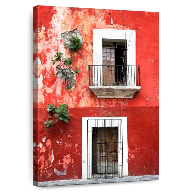 Lilie Red Facade, 51" H x 34" W