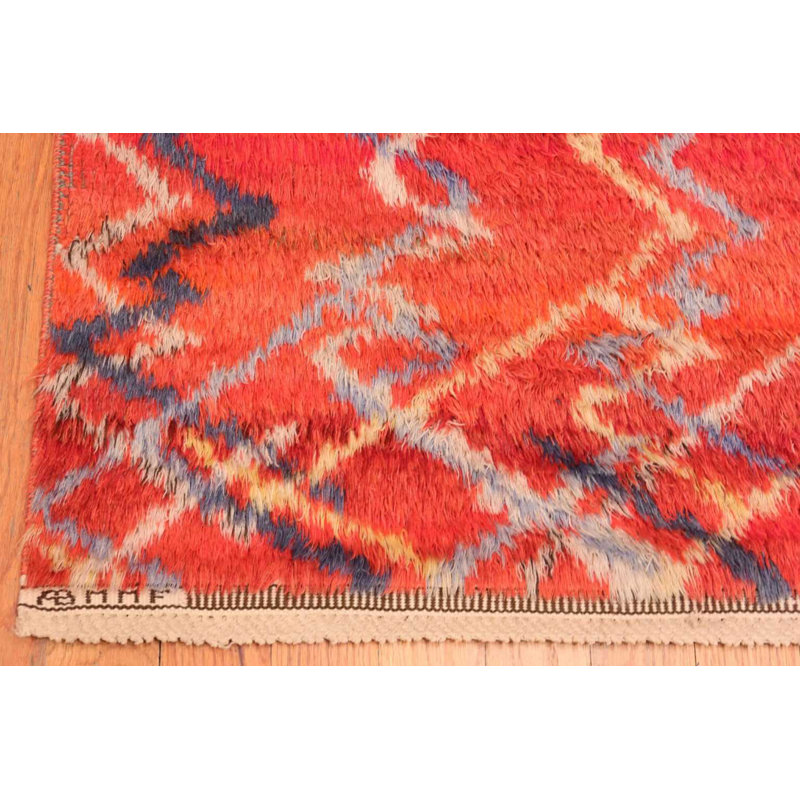 Scandinavian One-of-a-Kind Runner 5'7" X 11'3" Area Rug