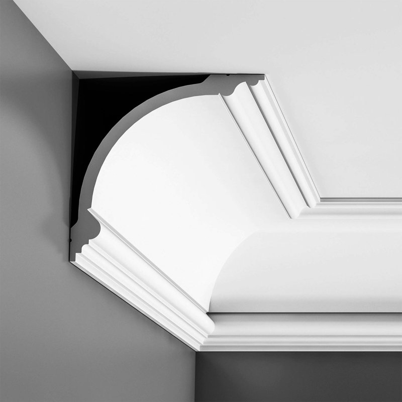 ORAC DECOR 2 in. x 7-1/4 in. x 78-3/4 in. Primed White Plain Polyurethane Crown Moulding