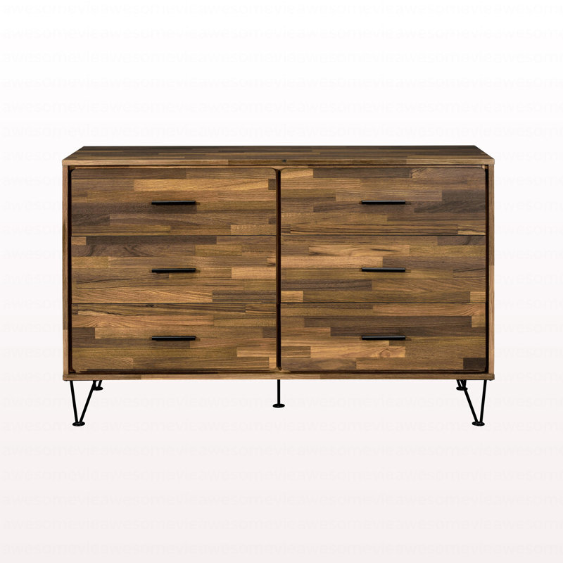 Commode moderne à finition noyer
