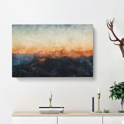 The Zillertal Alps in Italy - Wrapped Canvas