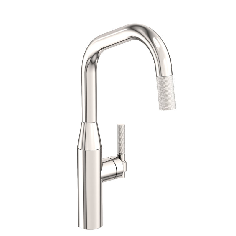 Muncy Single Handle Pull Down Kitchen Faucet, Polished Nickel (PVD)
