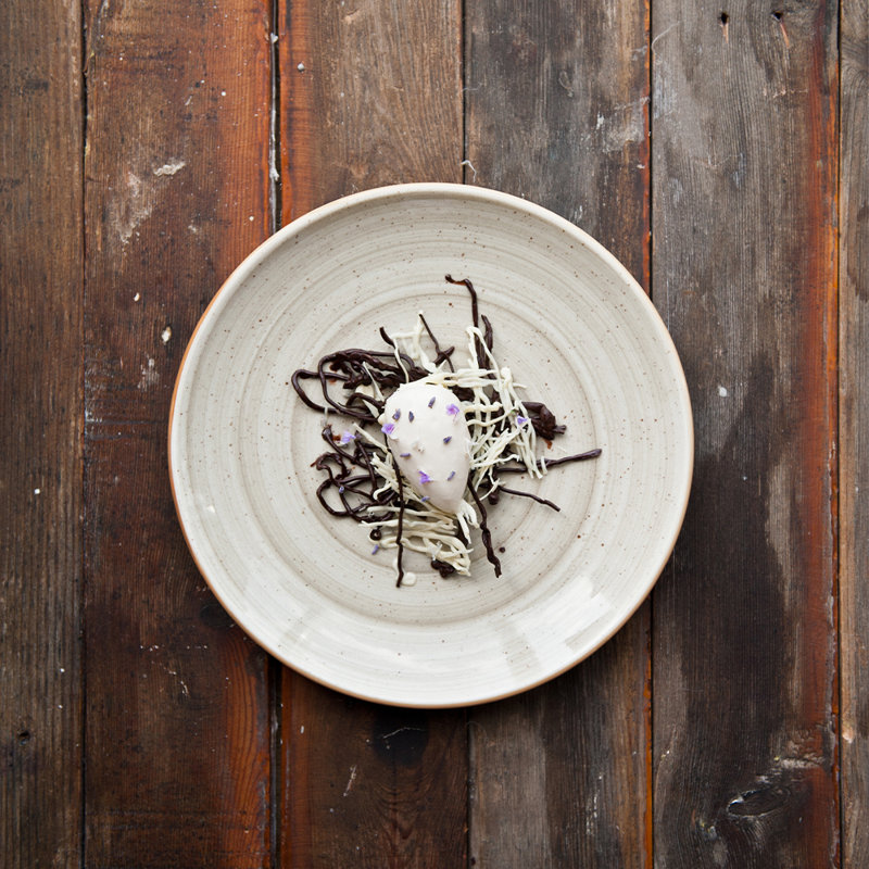 Assiette plate 10,5 ", Marron