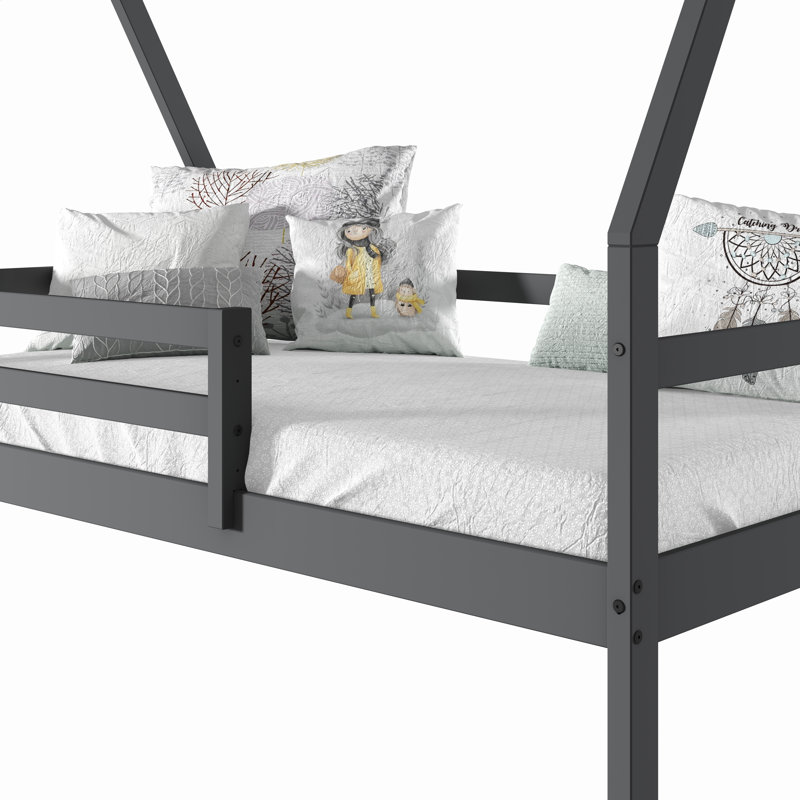 Lit simple gris foncé A-Frame