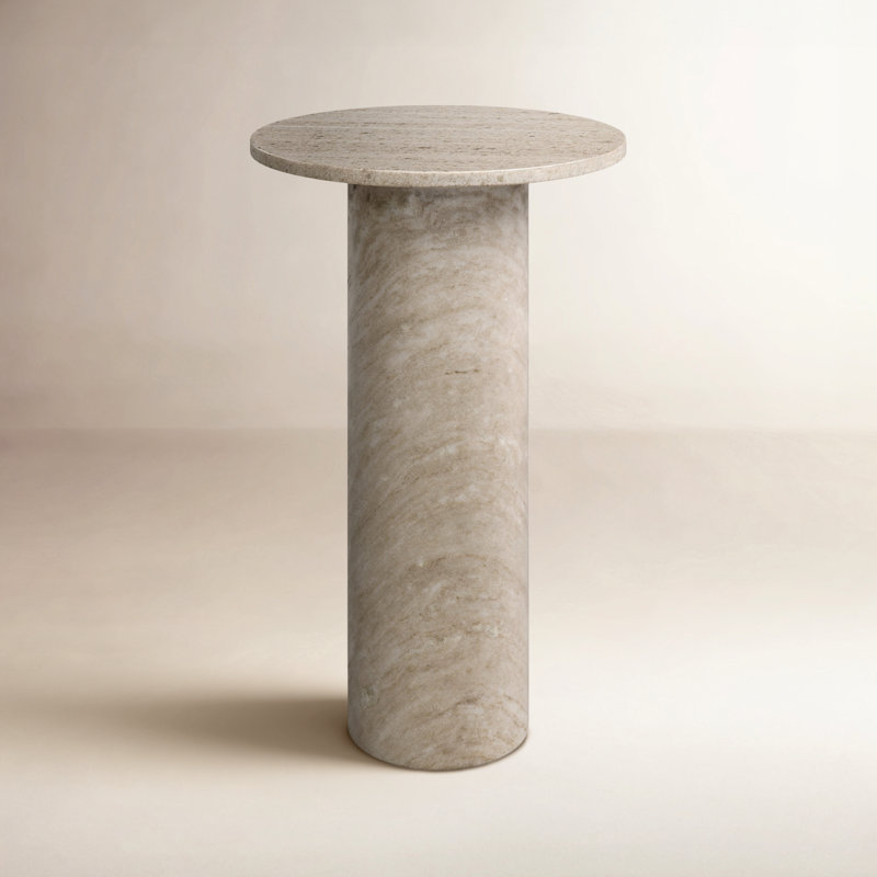 Ceola 22" Accent Table with Marble Top