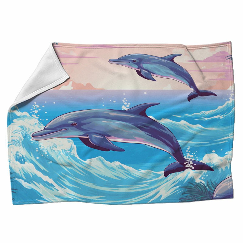 Machine Printed Throw Blanket, 51" W x 60" L