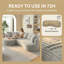 Canapé modulaire incurvé de luxe en forme de L 120,9 po de style moderne 120 po, revêtement en velours côtelé, surface capitonnée, aucun assemblage requis, 4 sièges-1574087154