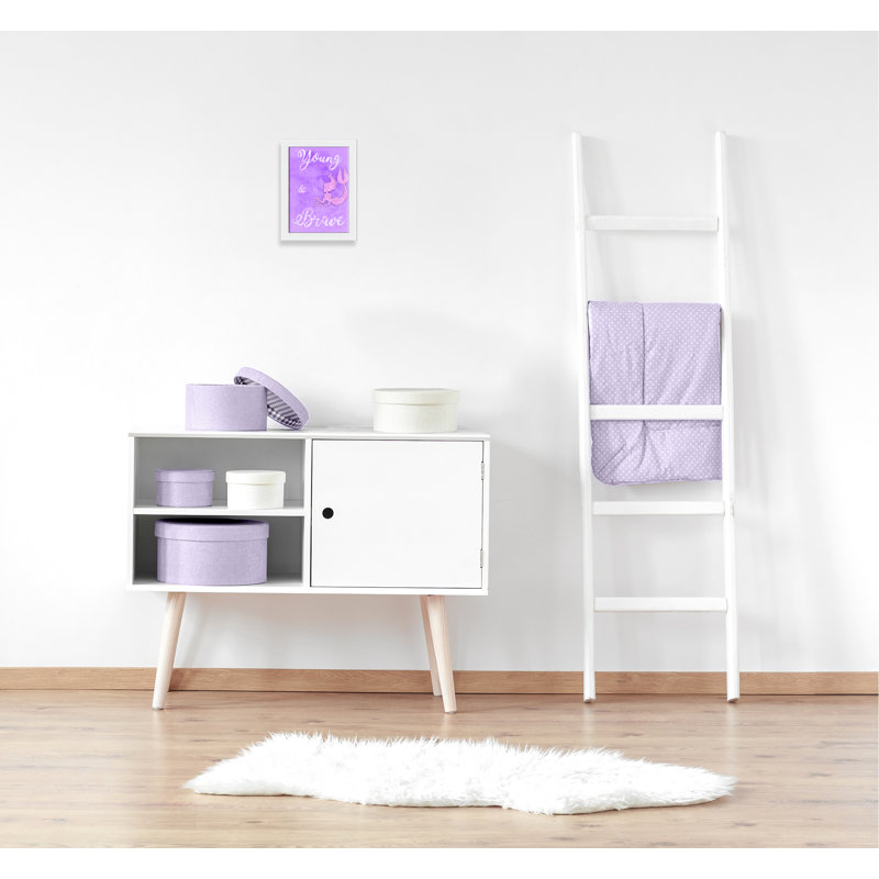 Adhésif décoratif Brave Mermaids, H 14 po x l 10 po x P 0,6 po, Encadré plat blanc