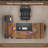 78-Inch L-Shaped Executive Desk Large Office Desk With Power Outlet, Drawer Lateral File Cabinet, Modern Computer Table With Open Shelf And Storage Cabinet For Home Office Study, Brown Black-395151208