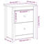 Guthbiorn 50cm W Solid Wood Bedside Table-366943943-384053048