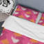 Pink Ikat Ogee - Ensemble de housse de couette abstrait - Microfibre de polyester-393281129