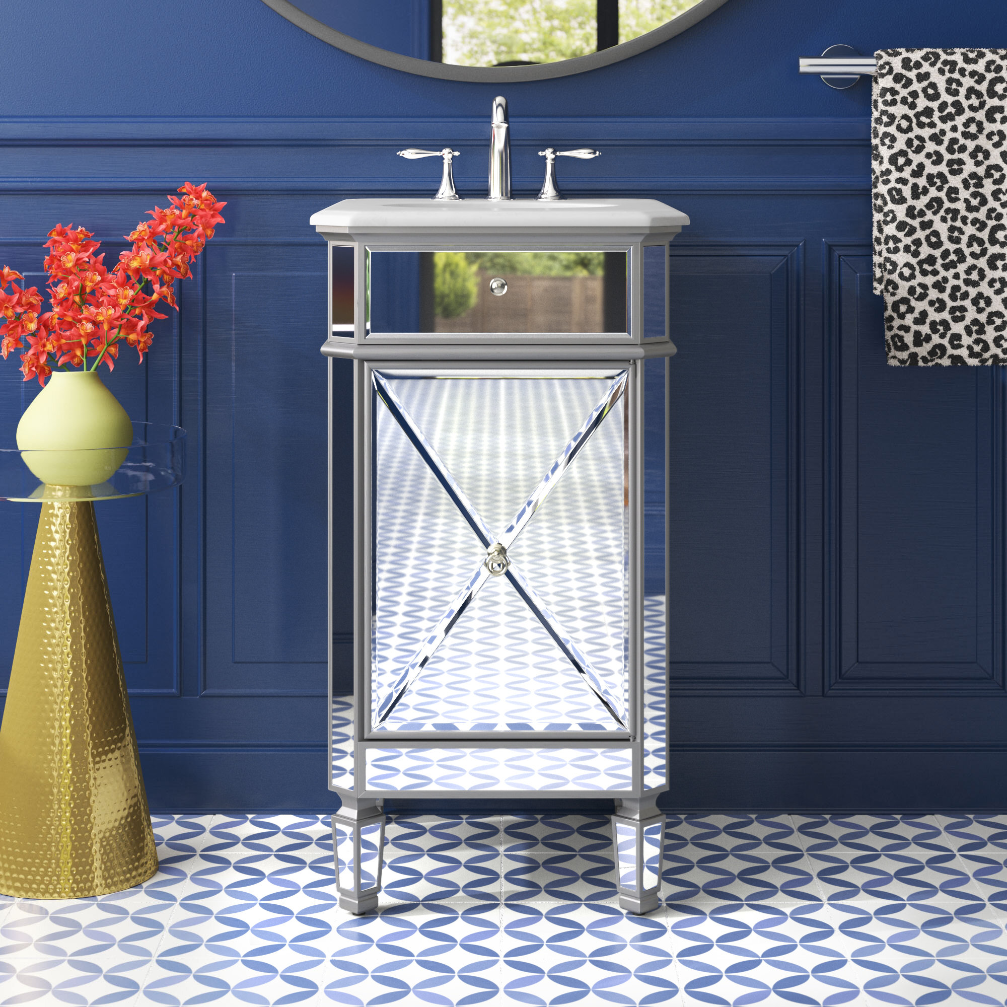 Etta Avenue™ Briggs 19'' Single Bathroom Vanity with Marble Top