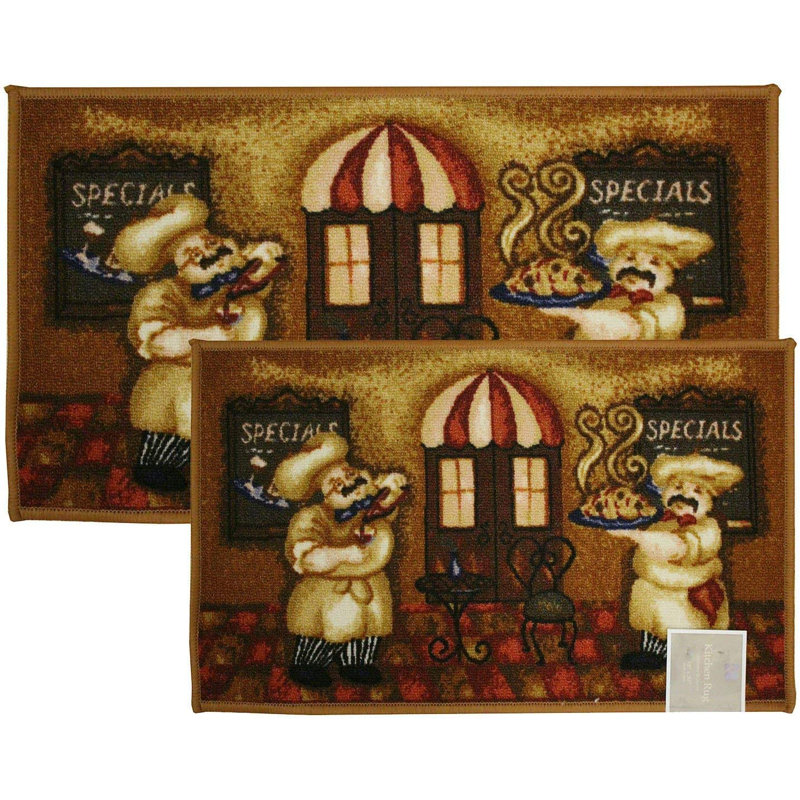 Ensemble de tapis de cuisine 2 pièces Gasha Chef