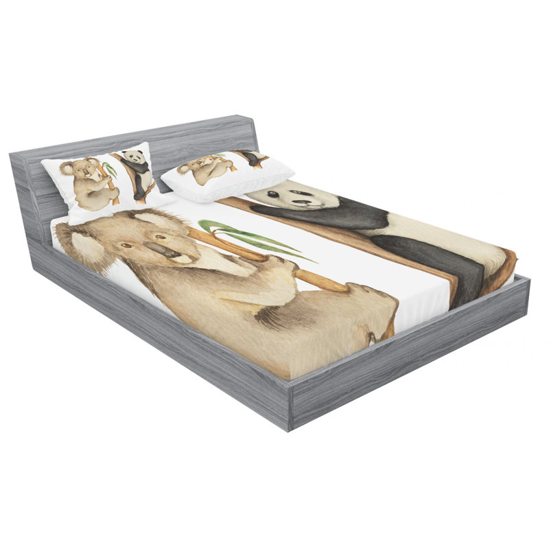 Microfiber Sheet Set, Queen Sheet Set with Fitted Sheet