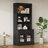 83.4"Tall Bookshelf With LED Lighting, Modern Bookcase With 2 Glass Doors And 1 Drawer,Storage Bookcase With Open Shelves For Living Room,Home Office-1302368665