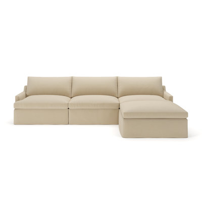 Wrenley 4-Piece Slipcovered Modular Sectional