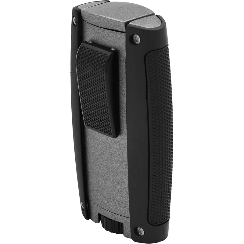 Xikar Turismo Double Jet Flame Cigar Lighter, Grey