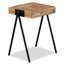Table d'appoint en teck massif récupéré