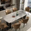 Marble rectangular dining table-397891374