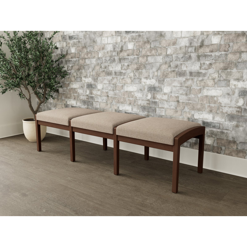 Banc en bois 3 places Lenox, Noyer Riftwood, Limon Archetype