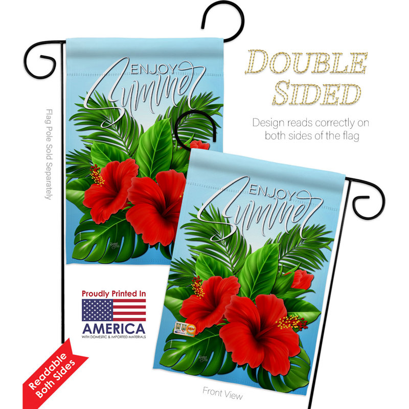 Drapeau de jardin Enjoy Hibiscus
