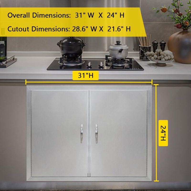 Outdoor Kitchen Doors, BBQ Access Door