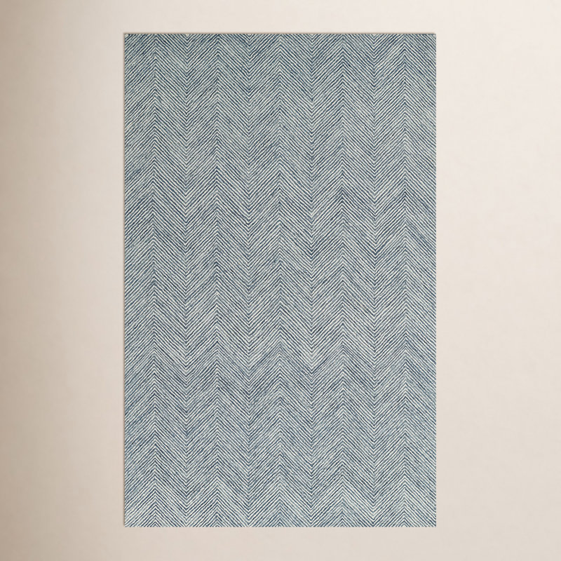 Wheaton Wool Chevron Area Rug, Rectangle 3'6" x 5'6"