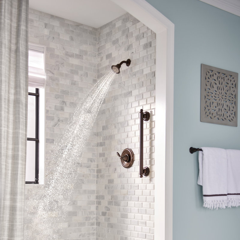 Brantford Shower Faucet with Rough-in Valve and Posi-Temp, Oil Rubbed Bronze