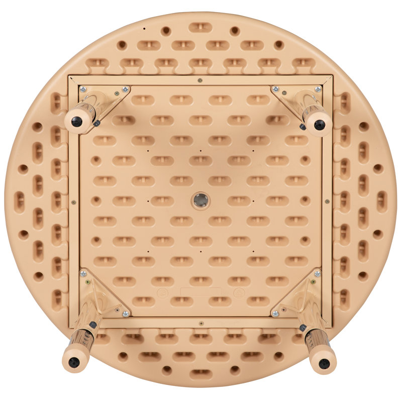 Table d'activité 45 po Goddard, L 33 po x P 33 po x H 14,5 po à 23,75 po, Naturel